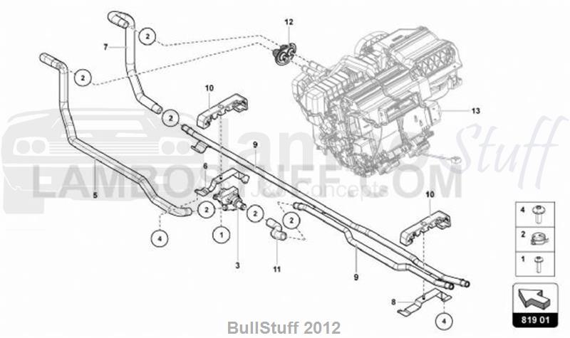 2017 Lamborghini AVENTADOR SV LP750-4 COUPE CANADA HEATING, AIR COND. SYSTEM (819.01.00)